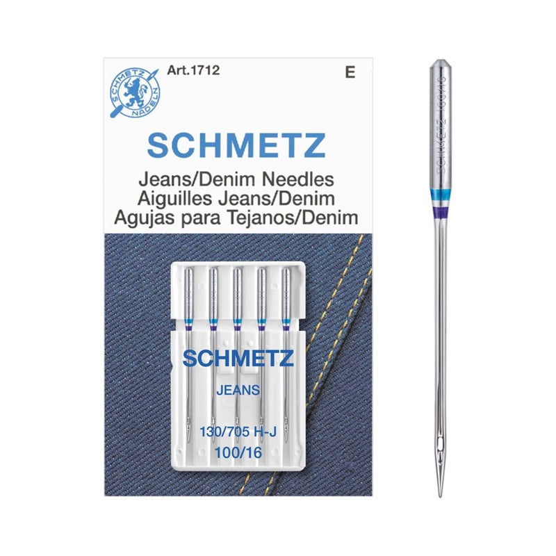 Schmetz Jean & Denim Machine Needles-Size 16/100 5/Pkg - Image 3