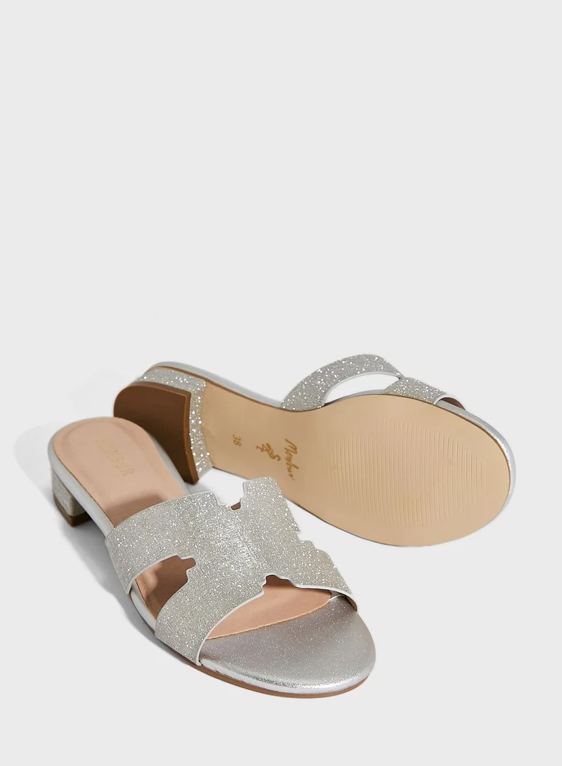 MENBUR Mule Capra Low Heel Sandals