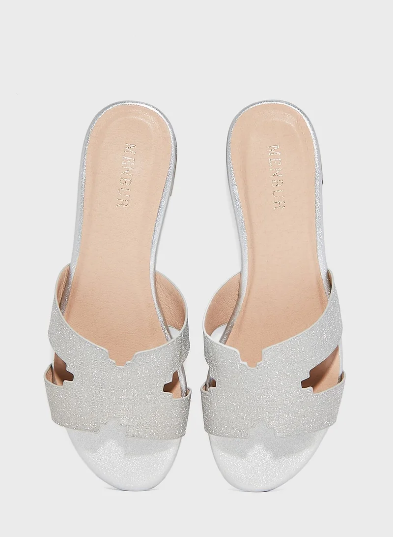 MENBUR Mule Capra Low Heel Sandals