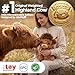 Mewaii Microwavable Highland Cow Stuffed Animal Warm Hug Heatable Plushies for Cozy Warmth Comfort 10inch Weighted 1lbs Cute Fluffy Plush Cow Gift for Kids Women College Girls - Image 4
