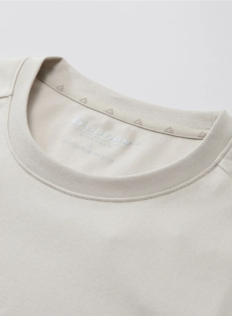 GIORDANO  Men's Regular G-Motion Cotton Crew Tee for Men | Best Price UAE