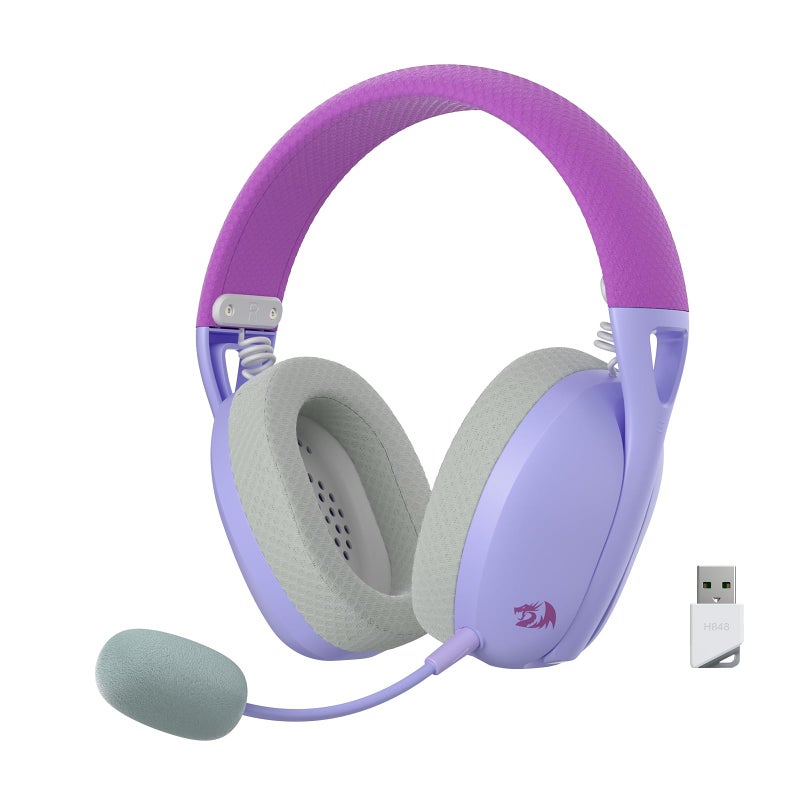 Redragon H848 BT Wireless Gaming Headset - Lightweight - 7.1 Surround Sound - 40MM Drivers - Detachable Microphone - Multi Platforms for PC, PS5/4/3, Switch, Mobile - Image 1