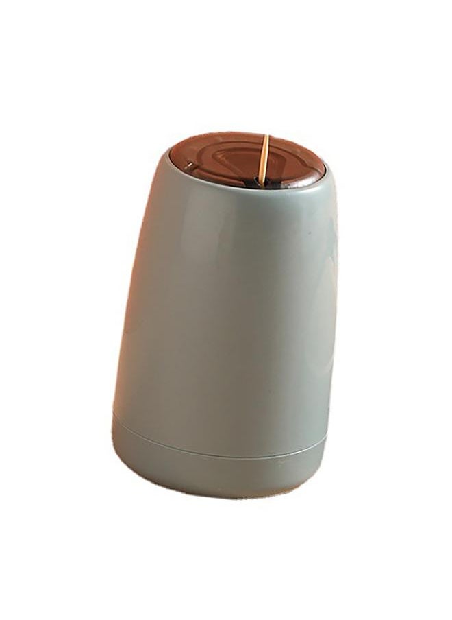 Thoraya Automatic Toothpick Dispenser Popping Up Toothpick Holder Dispenser Storage Container for Home Kitchen Restaurant Blue  - Image 2