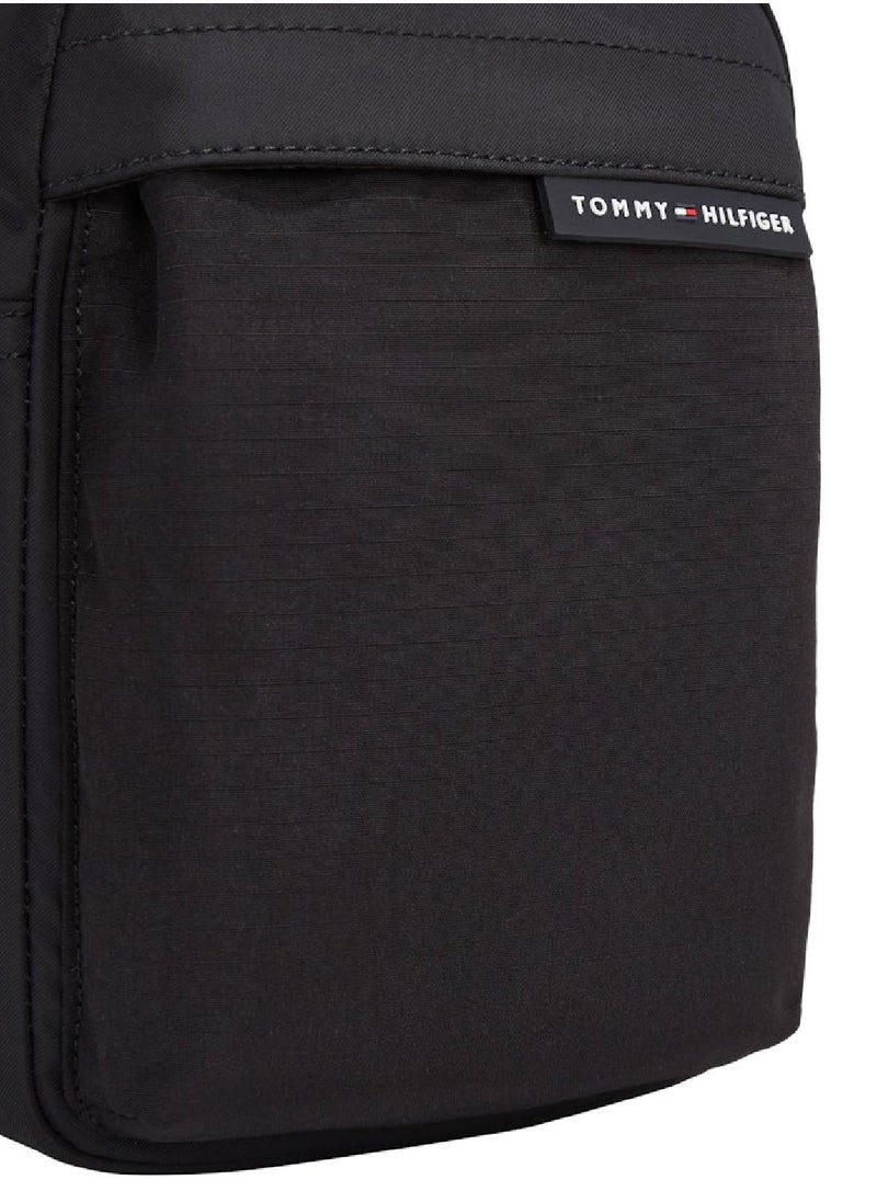 TOMMY HILFIGER - Men's Element Mini Reporter Bag - Polyester Blend, Black - Image 1