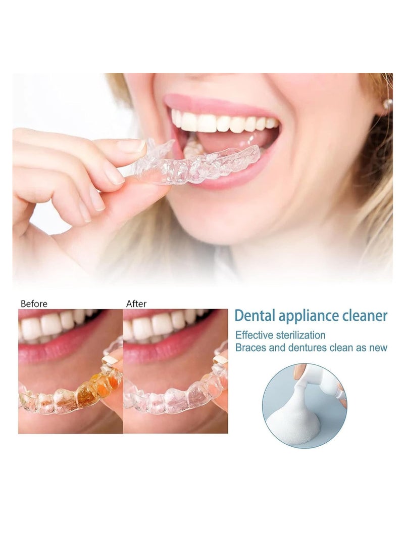 SYOSI Dental Foam Braces Cleaner, Retainer Cleaner Stain Remover, Teeth Aligner Foam Whitening Foam, Oral Appliance Cleaner, Deep Cleaning Care, Great for Aligners, Retainers, Mouth Guards (60ml ) - Image 4