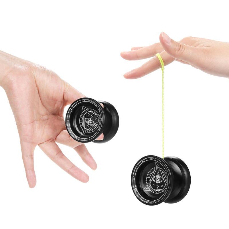 Professional Yoyo Competitive Aluminum Yoyo Ball Yo Yo Gift with Strings and Glove - Image 3