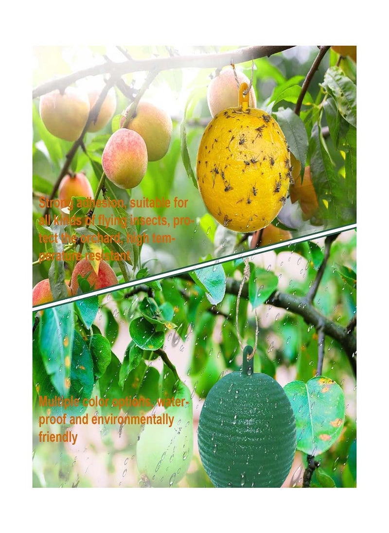 Generic Fruit Fly Traps, 4 Pack Sticky Hanging Traps for Indoor Use, Easy to Carry Small Pumpkin Design, Effective Pest Control for Kitchen and Home Plants  - Image 2