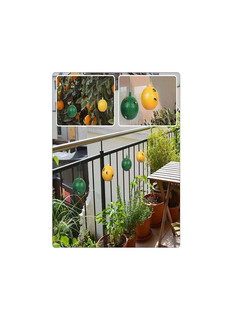 Generic Fruit Fly Traps, 4 Pack Sticky Hanging Traps for Indoor Use, Easy to Carry Small Pumpkin Design, Effective Pest Control for Kitchen and Home Plants  - Image 3