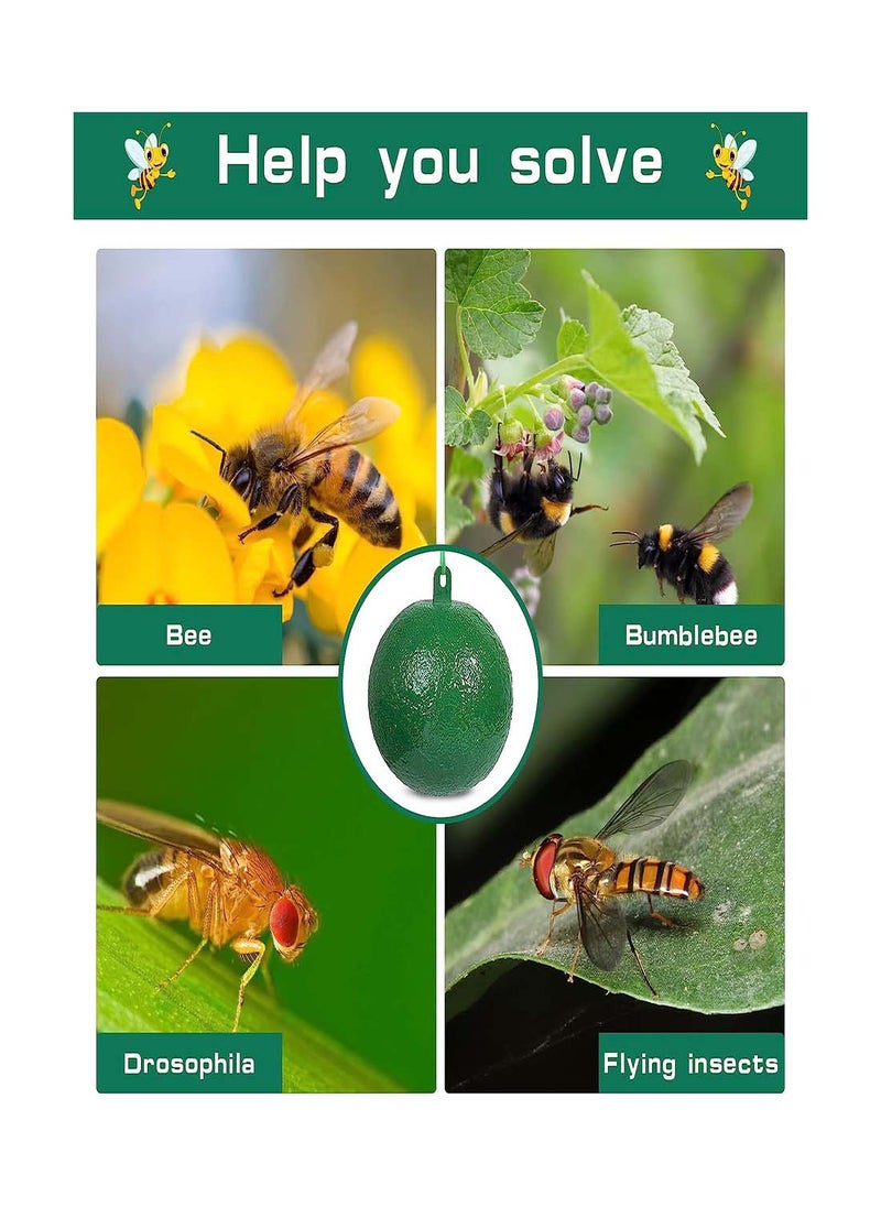 Generic Fruit Fly Traps, 4 Pack Sticky Hanging Traps for Indoor Use, Easy to Carry Small Pumpkin Design, Effective Pest Control for Kitchen and Home Plants  - Image 4
