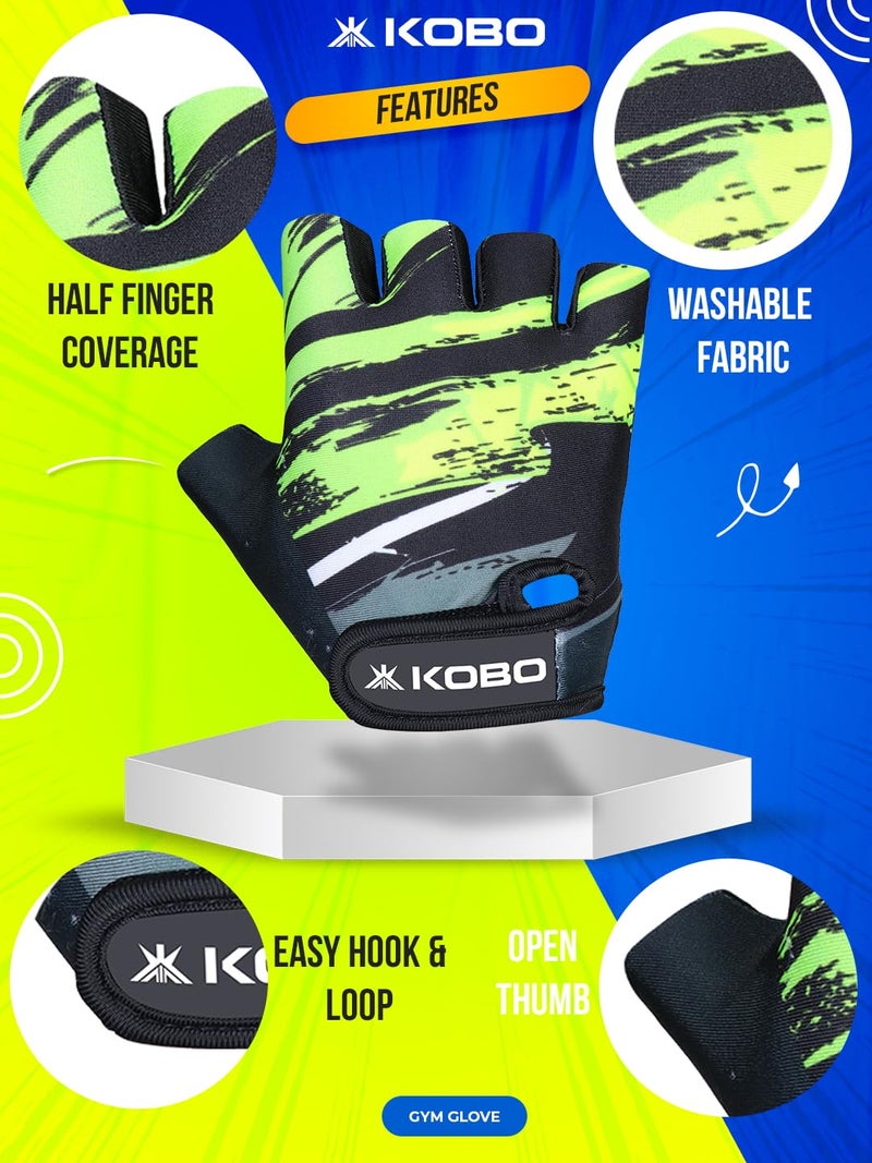 Kobo WTG-66 Weight Lifting Gym Gloves Hand Protector for Fitness Training - Image 4
