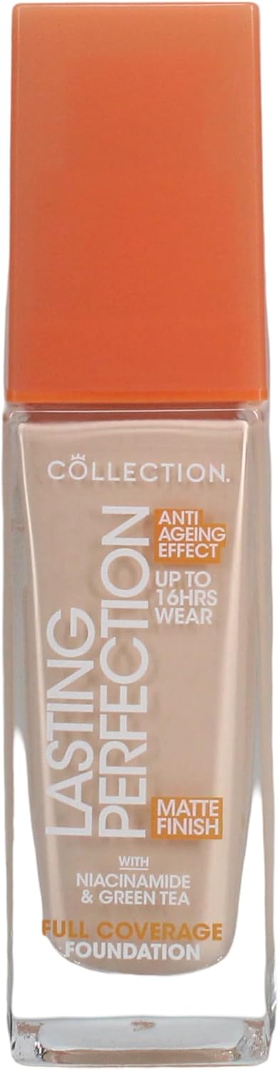 Collection Cosmetics Lasting Perfection Matte Foundation Full Coverage AntiAgeing Effect 2C Porcelain Cool 27ml