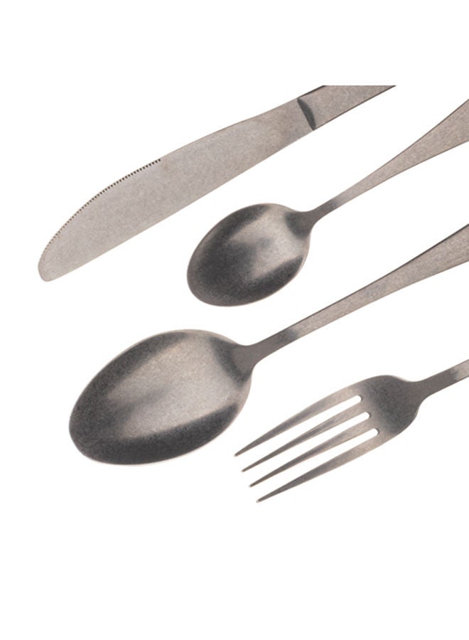 BERGNER 24-Piece Munich Stone Polished Stainless Steel Cutlery Set - Image 2