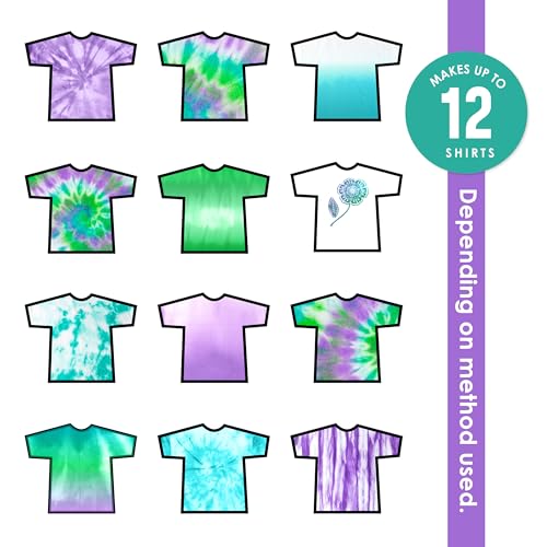 SEI S.E.I. Spring Tie Dye Kit 3 Pack: Pre-Mixed Spray Tie Dye Kit, Easy-to-Use, Non-Toxic Fabric Dye in Aqua, Lavender, and Lettuce, Shake and Spray - Image 3
