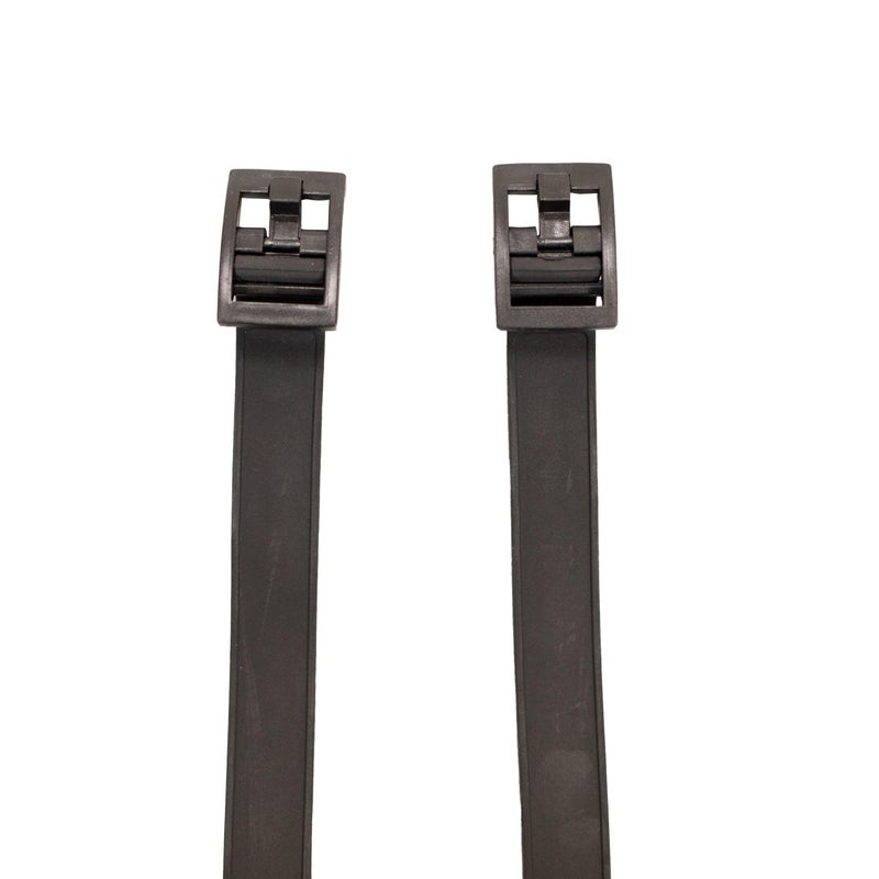 Scuba Choice Diving Rubber Knife Straps (Pair) Black 20" Long 3/4" Wide Buckle Type Adjustable Fits Most Knives for Secure Attachment and Quick Access, Durable - Image 2