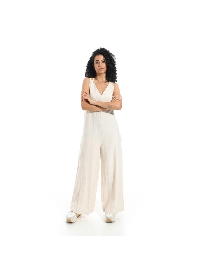 Coctail 19343-jumpsuit-Beige  - Image 1