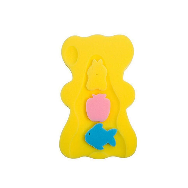 Baby Tub Bath Non-Slip Mat Rub Ash Net Bag Bath Bed Mat Baby Newborn Thick Sponge Pad Spot - Image 4