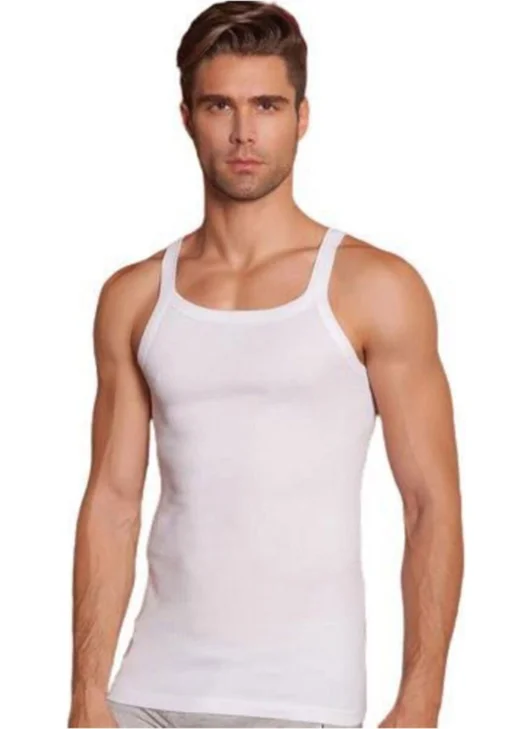 Hepsine Rakip Competing All Men's Strappy Undershirt Camisole 100% Cotton Undershirt Flexible