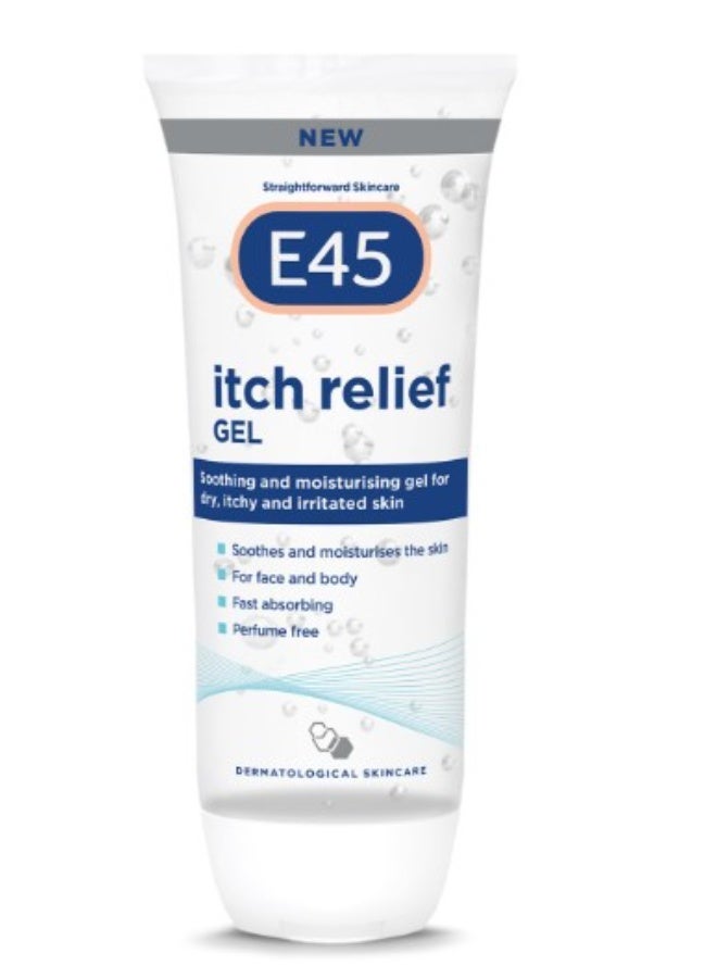 e45 Itch Relief Gel Soothing and Moisturizing Gel for Dry Itchy and Irritated Skin 100 ml - Image 1