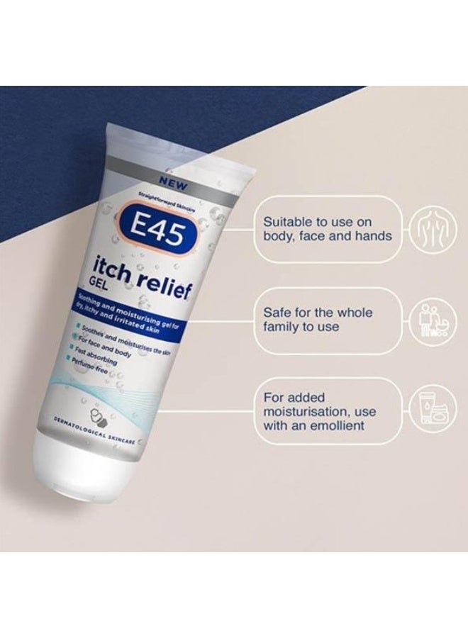 e45 Itch Relief Gel Soothing and Moisturizing Gel for Dry Itchy and Irritated Skin 100 ml - Image 3