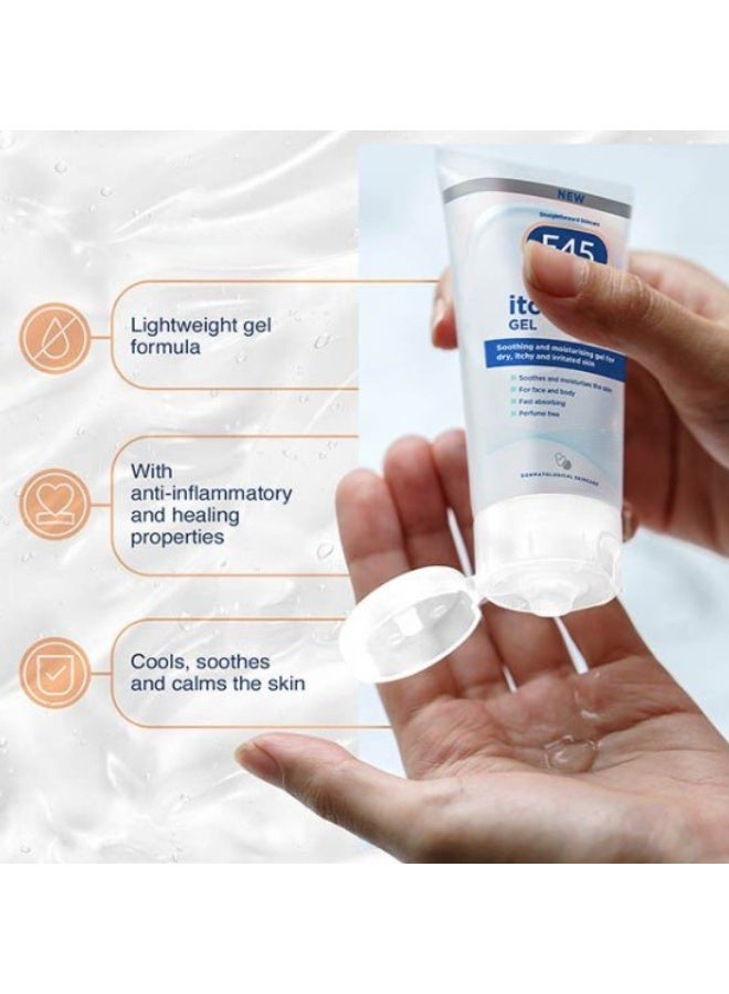 e45 Itch Relief Gel Soothing and Moisturizing Gel for Dry Itchy and Irritated Skin 100 ml - Image 4