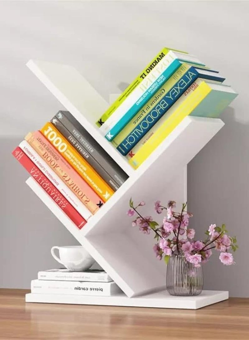 TPGP Small Tree Bookshelf Desktop Organizer for Desk Accessories and Office Decoration - Image 1