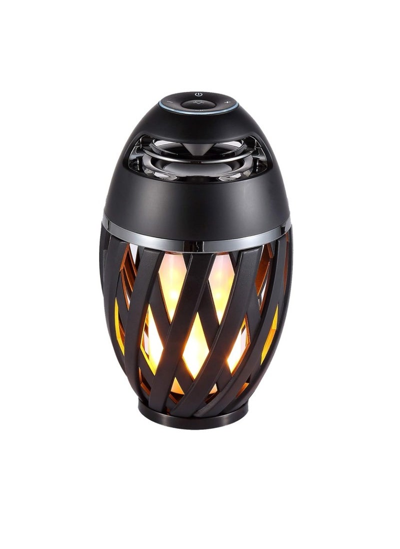 Generic LED Flame Table Lamp, Torch Table Lamp With Bluetooth Speaker, Rechargeable Ambience Lantern With Flickers, Decorative Desk Lamp For Patio Porch Home Decor, (1pc)  - Image 1