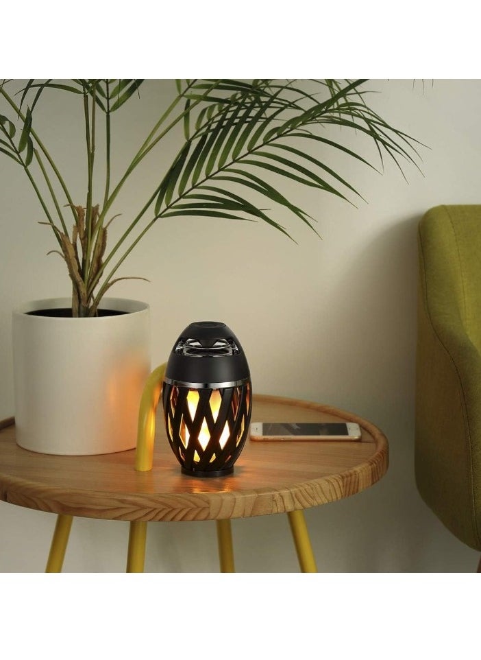 Generic LED Flame Table Lamp, Torch Table Lamp With Bluetooth Speaker, Rechargeable Ambience Lantern With Flickers, Decorative Desk Lamp For Patio Porch Home Decor, (1pc)  - Image 4