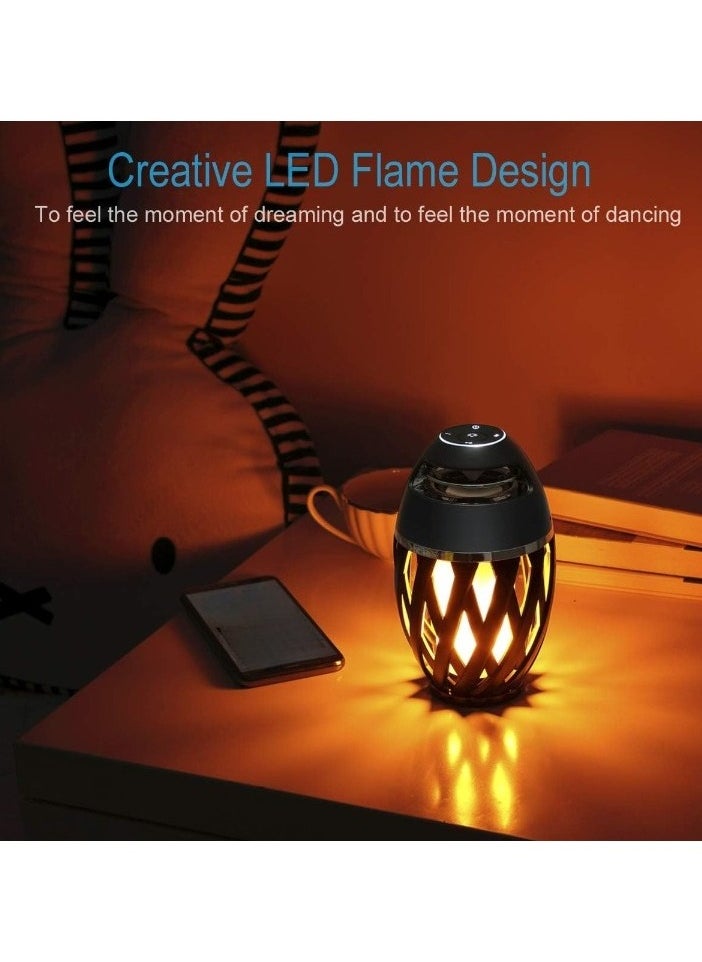 Generic LED Flame Table Lamp, Torch Table Lamp With Bluetooth Speaker, Rechargeable Ambience Lantern With Flickers, Decorative Desk Lamp For Patio Porch Home Decor, (1pc)  - Image 3