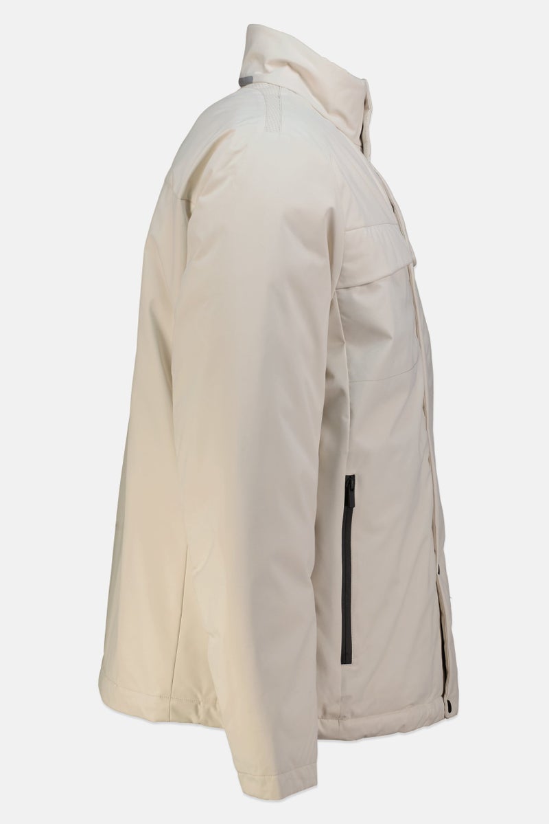 GEOX Men Solid Parka Jacket, Ivory - Image 2