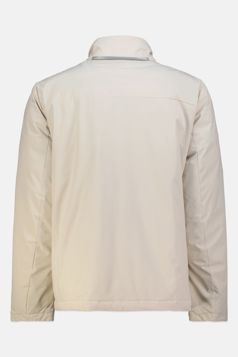 GEOX Men Solid Parka Jacket, Ivory - Image 3