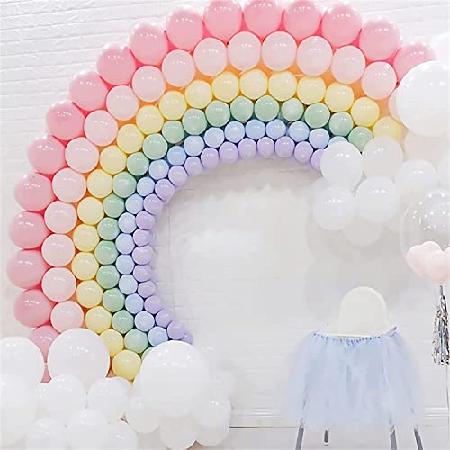 atorakushon Assorted Rainbow Colour Pastel Latex Party Balloons 10''Inches Pack of 40 With 1 Manual Hand Air Pump For Home Decoration Happy Birthday Party Supplies Wedding Baby Shower Anniversary - Image 5