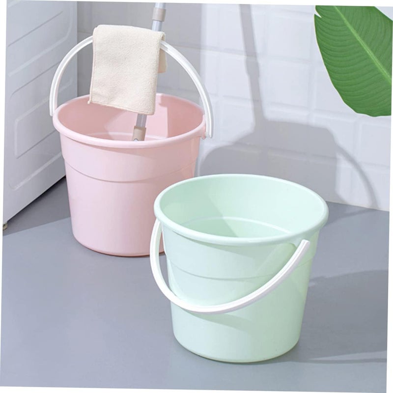 VOSAREA Water Storage Bucket with Handle Sturdy Cleaning Pail for Car Wash Camping and Mopping Utility Bucket with Non Slip Base Versatile Use for Home - Image 2