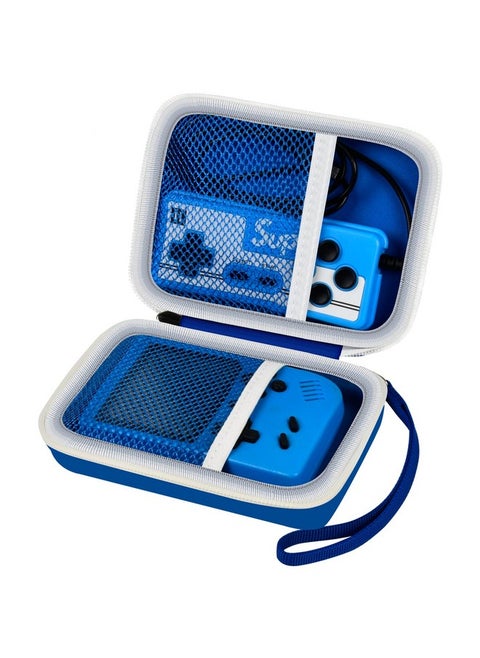 Universal Hard Case For Anbernic Rg35Xx/Rg353V/R36S - Handheld Game Consoles - Fits Retro Mini Players With Charging Cable, Earpods, Batteries And Accessories - Blue