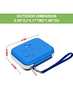 ALKOO Universal Hard Case For Anbernic Rg35Xx/Rg353V/R36S - Handheld Game Consoles - Fits Retro Mini Players With Charging Cable, Earpods, Batteries And Accessories - Blue  - Image 5