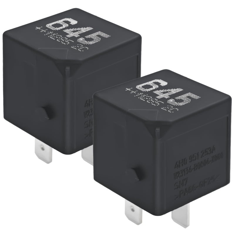 Casalytics 645 4H0951253A V23136B0006X080 Relay Pack of 2 40A 12VDC 4Pin SPST Automotive Relay for Volkswagen Tiguan Audi Q5 A4 Atlas Fixes P0230 P069E Codes - Image 3