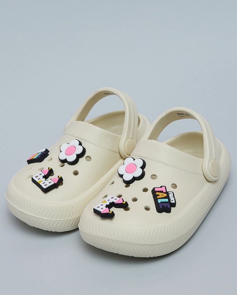 R&B Charm Detail Slingback Clogs - Image 2
