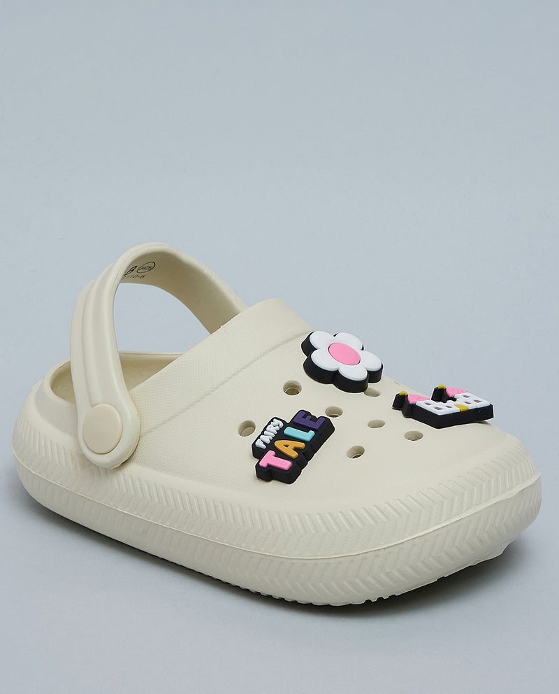 R&B Charm Detail Slingback Clogs - Image 1