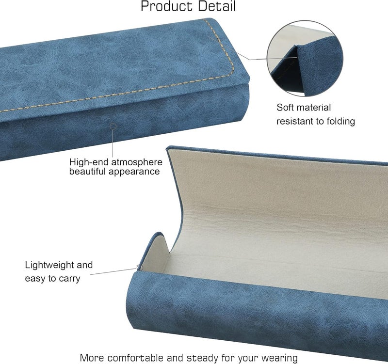 VisionGlobal Hard Shell Eyeglass Case for Eyeglasses and Sunglasses for Men/Women and Kids - Image 2