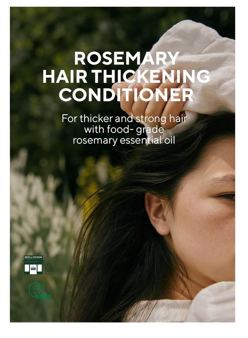 AROMATICA Rosemary Hair Thickening Conditioner |400ml - Image 2