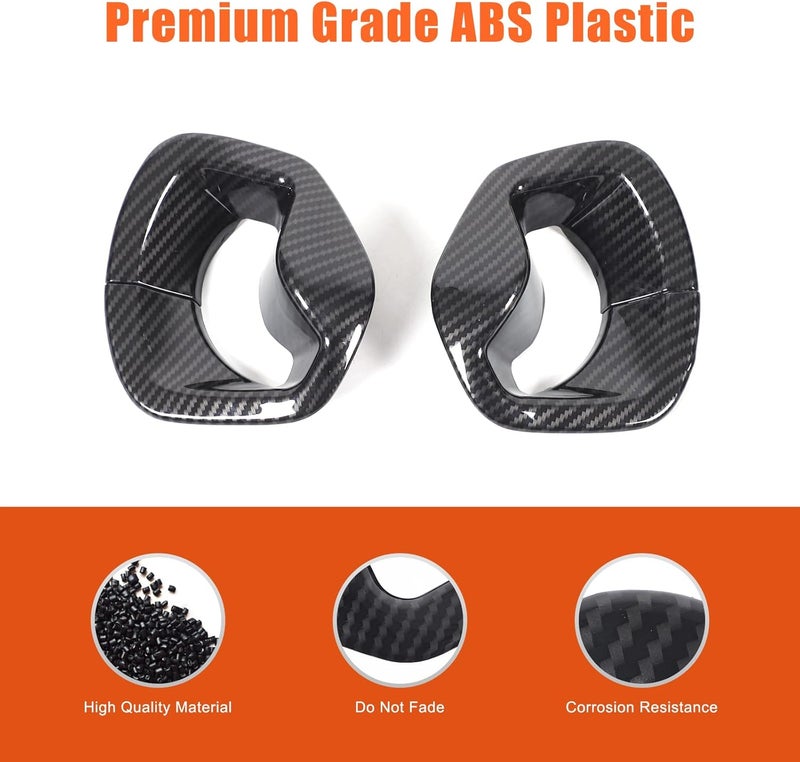Sekhyna Front Seat Belt Frame Cover Trim for BMW 7 Series G70 (2023-2025) - ABS Carbon 2PCS - Image 5