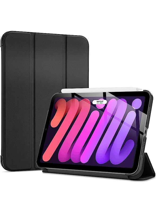Ipad Mini 6 Case 8.3 Inch 2021 Ipad Mini 6Th Generation Case, Hard Back Cover Cases For 2021 Ipad Mini 8.3" 6Th Gen A2567 A2568 A2569 -Black