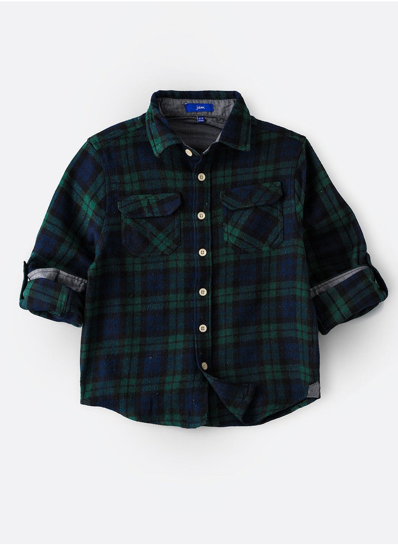 JAM Woven f/slv checks shirt  - Image 1