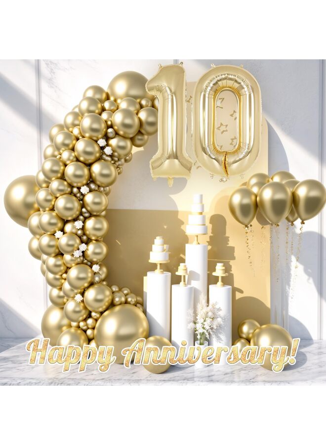 بالونات أرقام من رقائق الذهب الفاتحة مقاس 40 بوصة، بالونات أرقام كبيرة من مادة المايلر لديكورات حفلات أعياد الميلاد، بالونات أرقام عملاقة متوافقة مع الهيليوم لمستلزمات الاحتفال بالذكرى السنوية (0) - Image 4