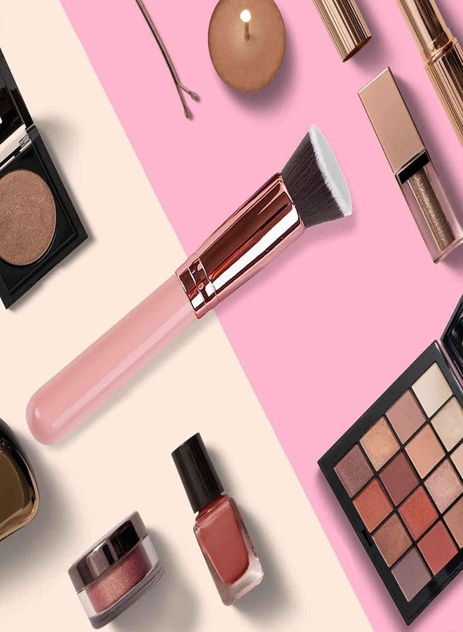 Talora Foundation Makeup Foundation Flat Top Brush for Face Professional Liquid Blending Powder Brush Women and Girls Multicolor 1 Pieces - Image 4