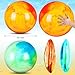 Deekin 2 Pcs 15 Inch 18 Inch Marbleized Bouncy Balls Large Inflatable Rubber Sensory Ball for Playground Outdoor Water18 InchesGreen and Yellow - Image 4
