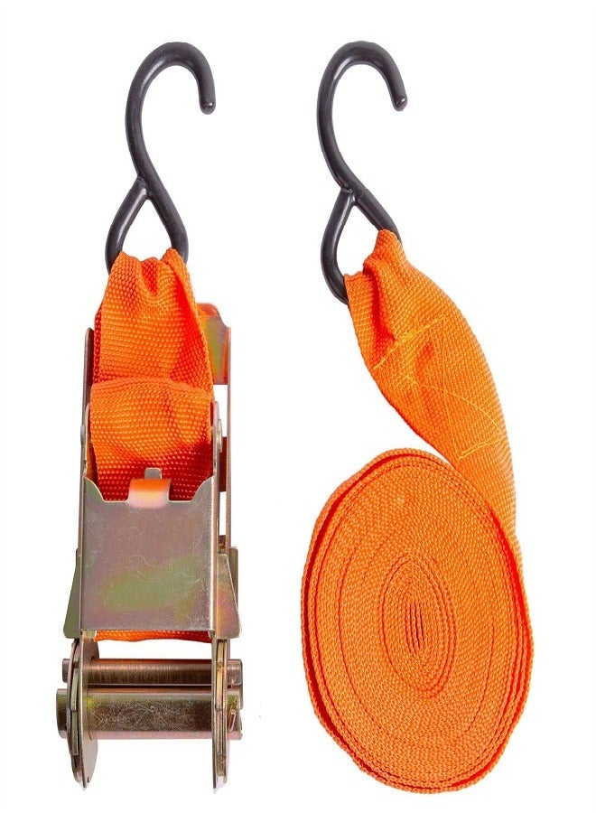 Loquat Ratchet Tie Down Straps - 4 Pack  5 Meter Cargo Car Truck Roof Rack Rachet Strap Set for Lawn Equipment Moving Appliances Motorcycle - Image 3