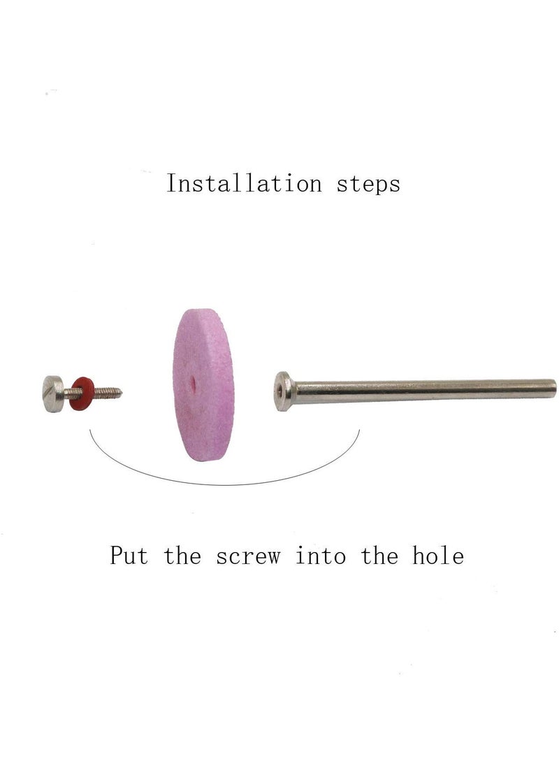 SWISSO SWISSO Mounted Grinding Wheel kit with Mandrel 235mm 3mm Grinding Stone Abrasive Wheels for Rotary Tool Wood Carving Engraving Accessories  - Image 3