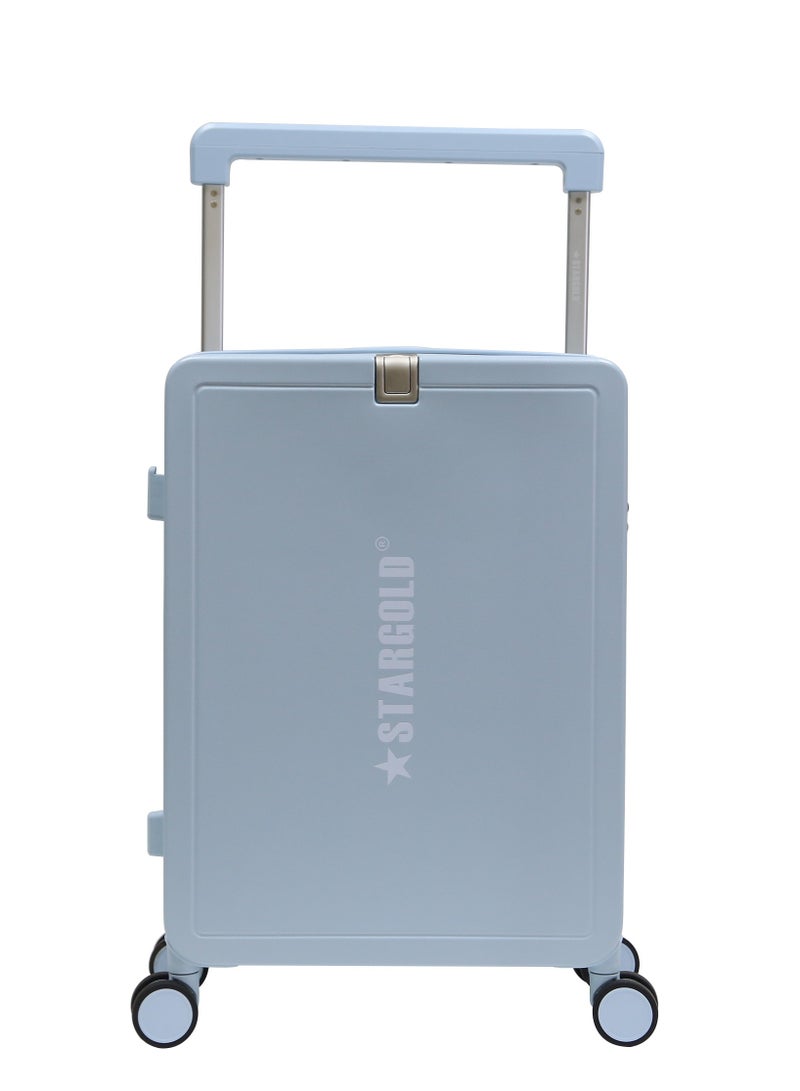 Stargold ABS+PC Suitcase Spinner Wheels TSA Lock Smart Carry On Luggage 20 Inches With Cup Holder - Image 1