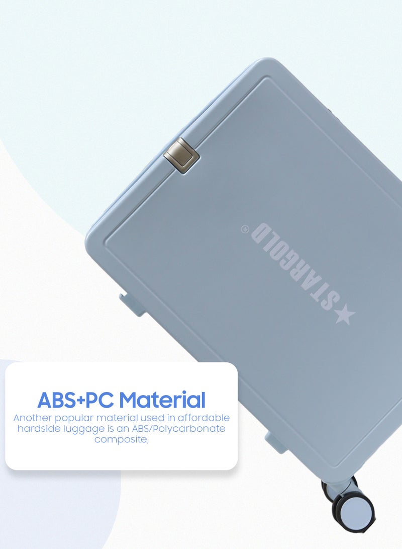 Stargold ABS+PC Suitcase Spinner Wheels TSA Lock Smart Carry On Luggage 20 Inches With Cup Holder - Image 3