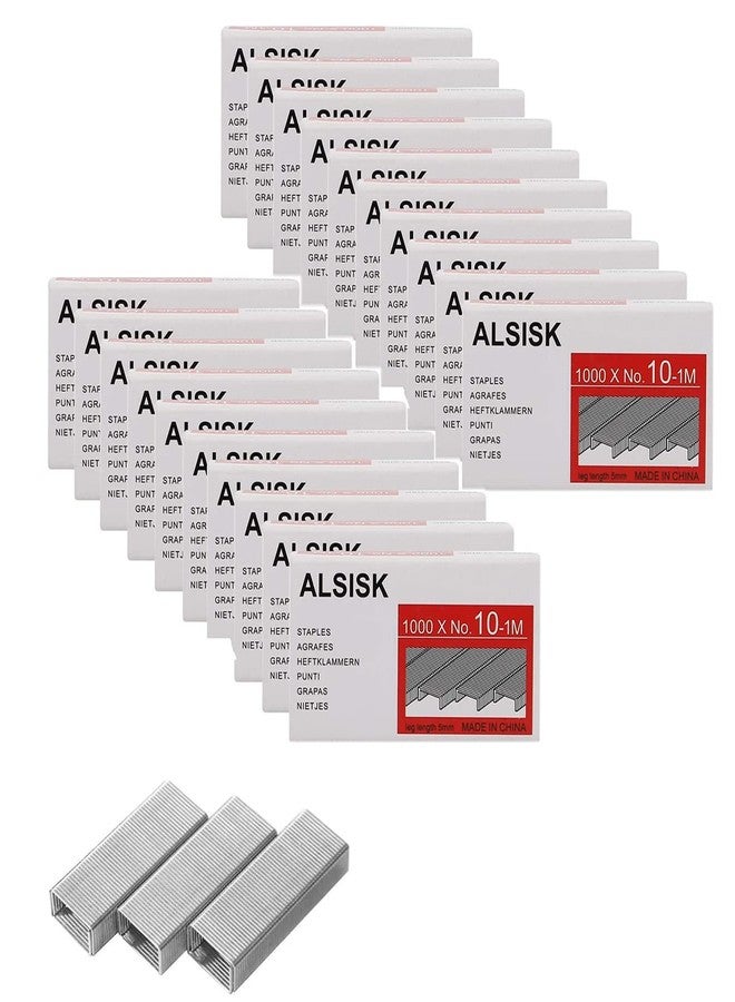 Alsisk Pack of 20,000PCS No.10 Mini Staples(Smaller Than Standard Staples) .Silver - Image 1
